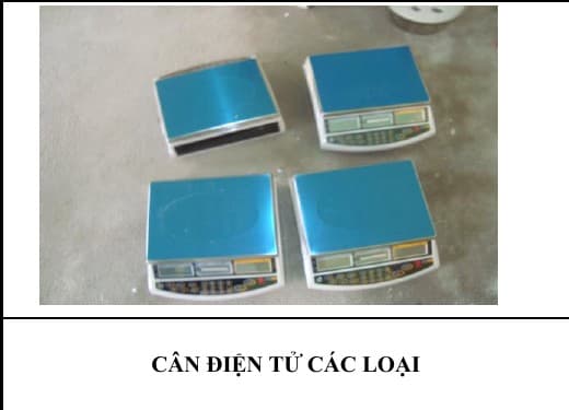 CÂN ĐIỆN TỬ CÁC LOẠI