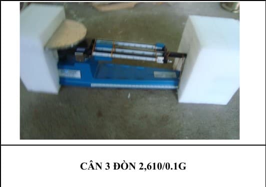 CÂN 3 ĐÒN 2,610/0.1G
