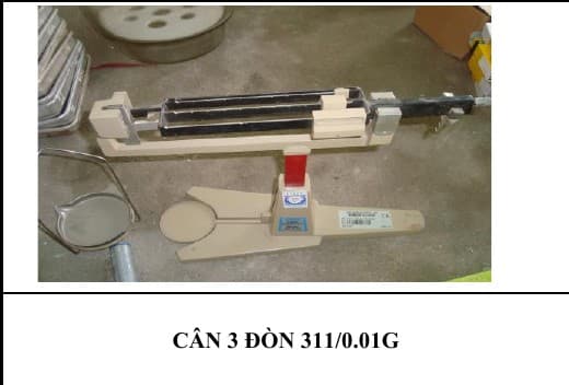 CÂN 3 ĐÒN 311/0.01G