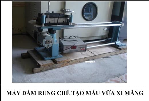 MÁY ĐẦM RUNG CHẾ TẠO MẪU VỮA XI MĂNG