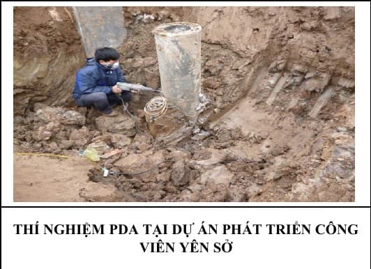 THÍ NGHIỆM PDA TẠI DỰ ÁN PHÁT TRIỂN CÔNG VIÊN YÊN SỞ