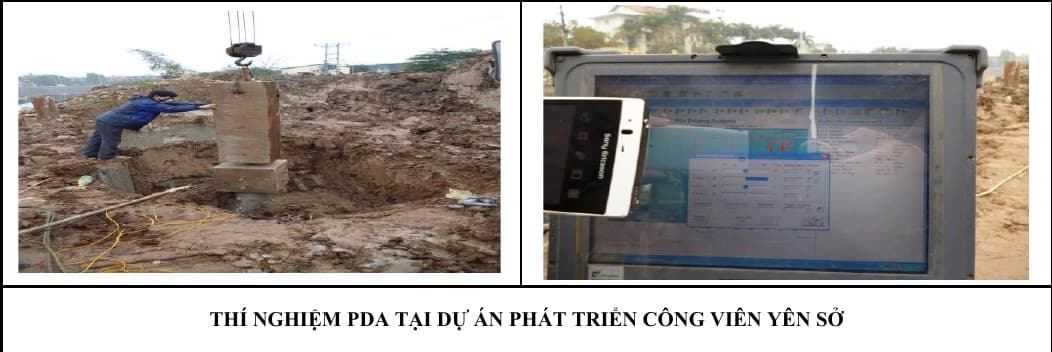 THÍ NGHIỆM PDA TẠI DỰ ÁN PHÁT TRIỂN CÔNG VIÊN YÊN SỞ