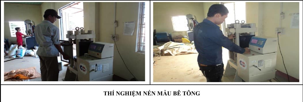 THÍ NGHIỆM NÉN MẪU BÊ TÔNG